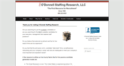 Desktop Screenshot of odonnellstaffingresearch.com